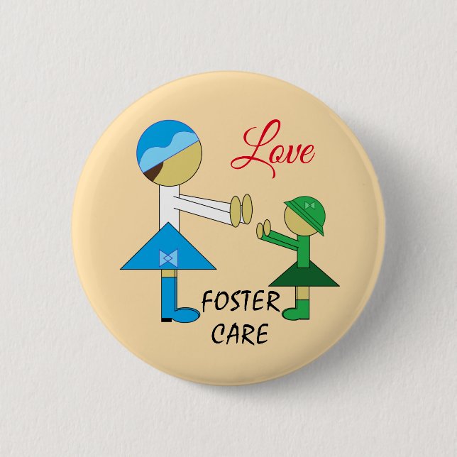 Badge Rond 5 Cm Placement en famille d'accueil  (Devant)