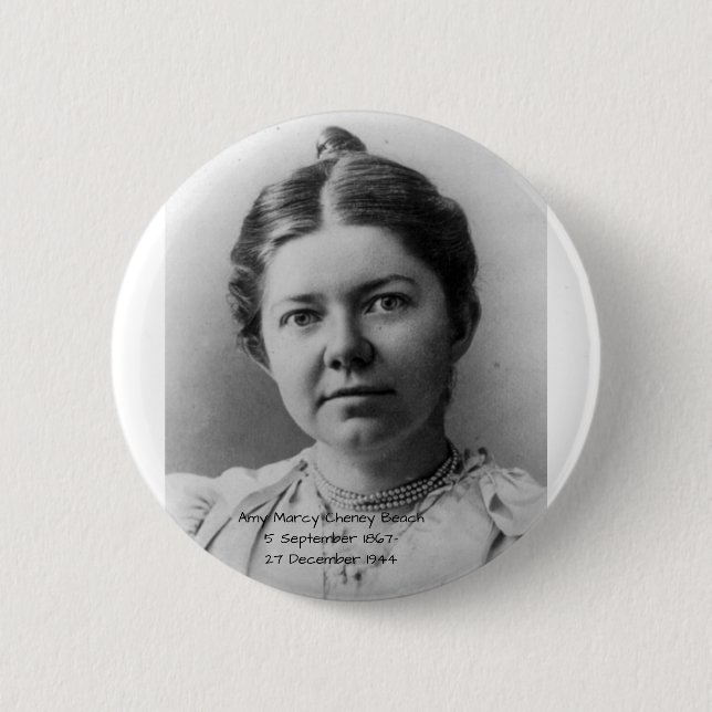 Badge Rond 5 Cm Plage d'Amy Marcy Cheney (Devant)