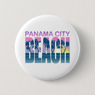 Badge Rond 5 Cm Plage de Panama City