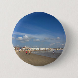 Badge Rond 5 Cm Plage de Weymouth