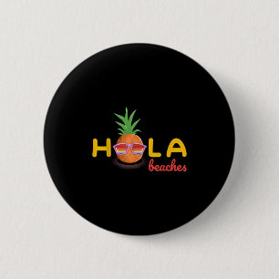 Badge Rond 5 Cm Plages Hola Vacances Été Plage Lover Hawaii Pi