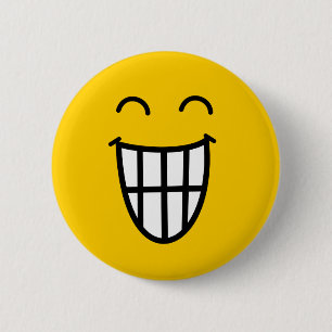 Badge Rond 5 Cm Plaisanterie autour du visage
