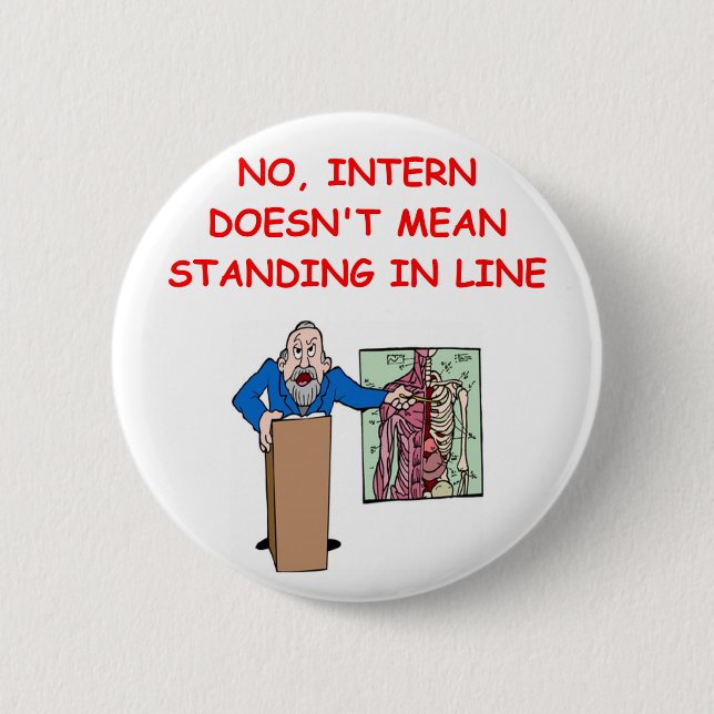 Badge Rond 5 Cm plaisanterie de Faculté de Médecine (Devant)