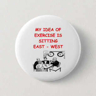 Badge Rond 5 Cm Plaisanterie de joueur de PONT