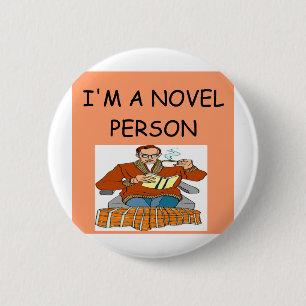 Badge Rond 5 Cm plaisanterie de lecteur d'auteur