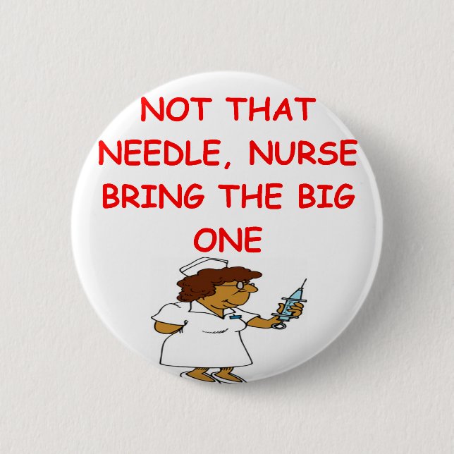 Badge Rond 5 Cm plaisanterie d'infirmière de docteur (Devant)