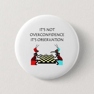Badge Rond 5 Cm plaisanterie drôle d'échecs