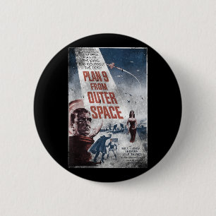 Badge Rond 5 Cm PLAN 9 À PARTIR DE L'EXTÉRIEUR Poster vidéo Film V