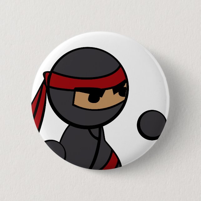 Badge Rond 5 Cm Plan rapproché de Ninja (Devant)