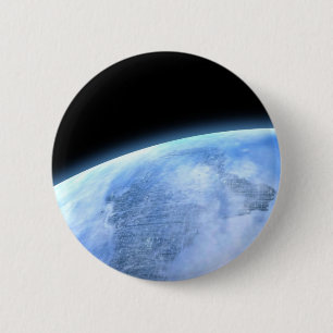 Badge Rond 5 Cm planète bleue