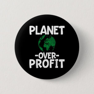 Badge Rond 5 Cm Planète sur le profit