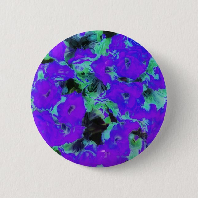 Badge Rond 5 Cm Plante kalanchoe violet brillant (Devant)