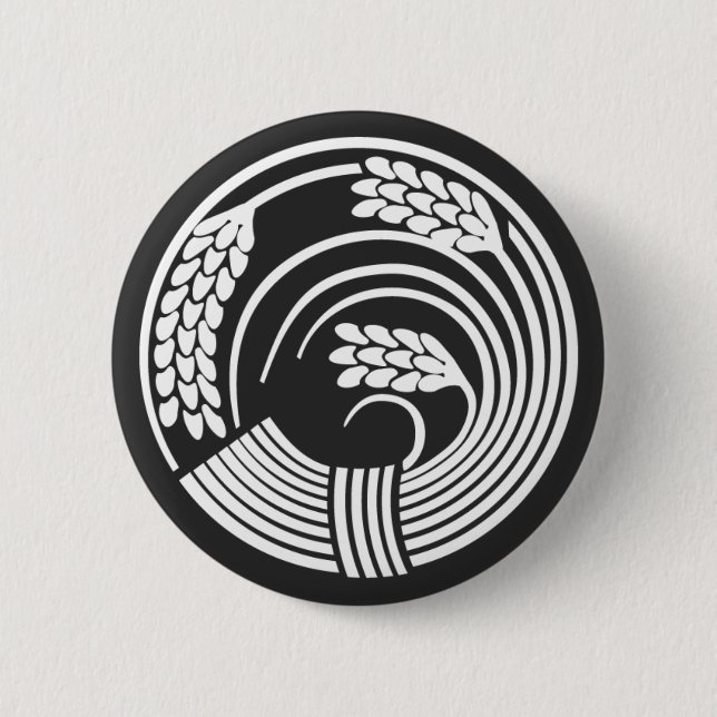 Badge Rond 5 Cm plantes [Famille Crest] (Devant)