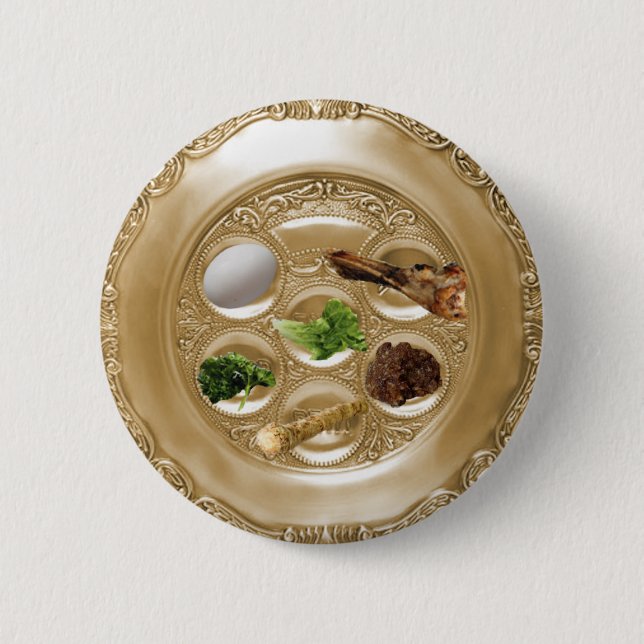 Badge Rond 5 Cm Plat de Seder (Devant)