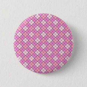 Badge Rond 5 Cm Plat rose