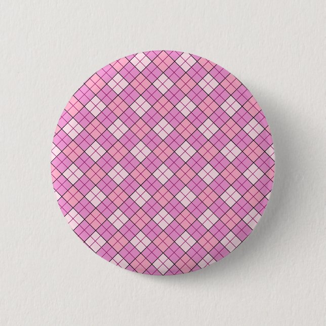 Badge Rond 5 Cm Plat rose (Devant)