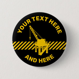 Badge Rond 5 Cm Plateforme de construction