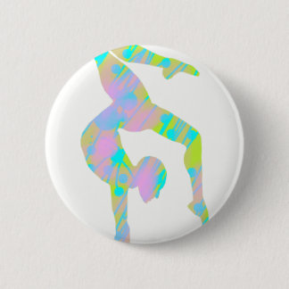 Badge Rond 5 Cm Pliez-le Pin de contorsion