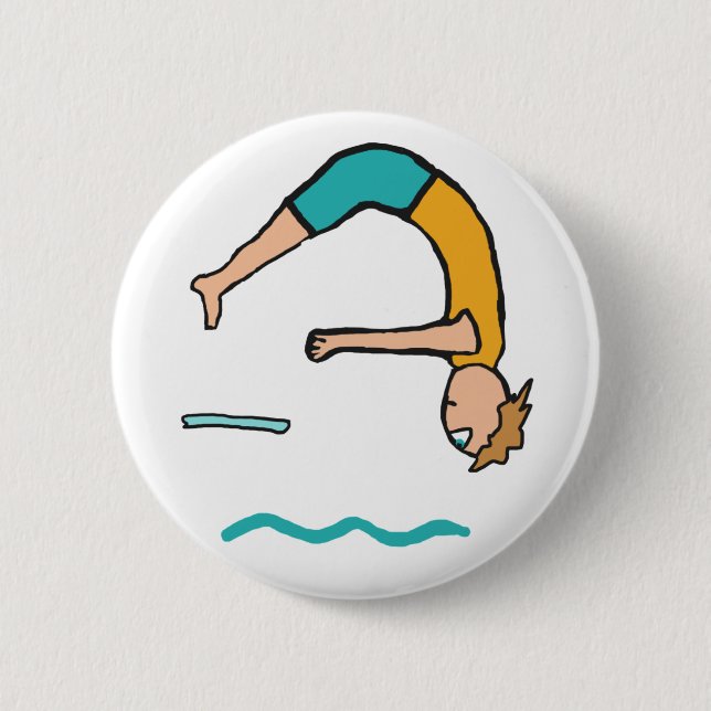 Badge Rond 5 Cm Plongée (Devant)