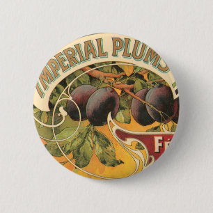 Badge Rond 5 Cm Plums impériaux