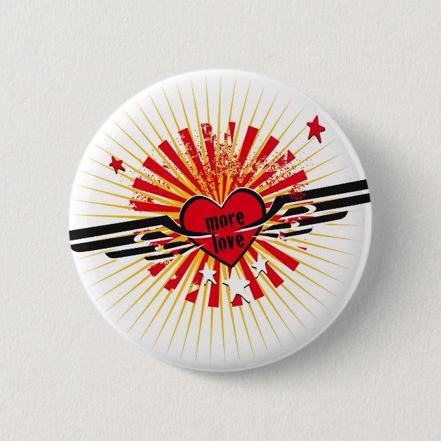 Badge Rond 5 Cm "Plus d'amour " (Devant)