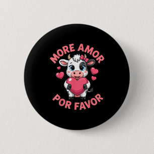 Badge Rond 5 Cm Plus d'amour s'il vous plaît adorables amateurs de