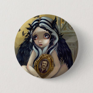 Badge Rond 5 Cm "Plus jamais" boutonnez