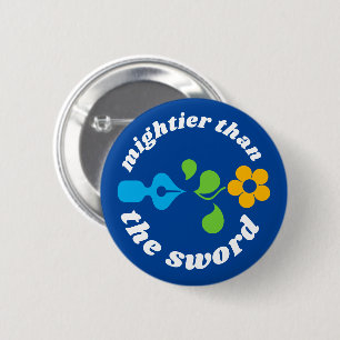 Badge Rond 5 Cm Plus puissant que le bouton épée