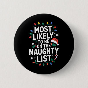 Badge Rond 5 Cm Plus susceptible d'être sur la liste des vilains F