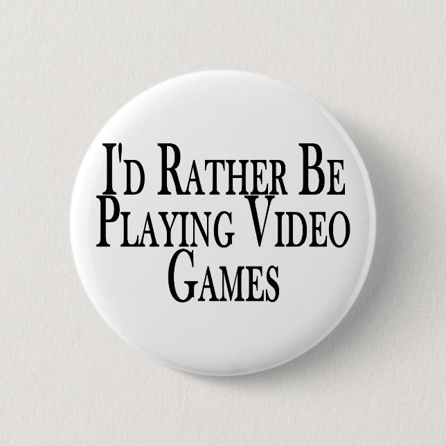 Badge Rond 5 Cm Plutôt jeux vidéo de jeu (Devant)