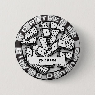 Badge Rond 5 Cm Plutôt Jouer Dominos