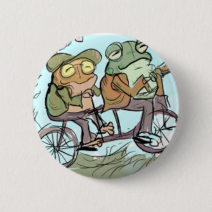 Badge Rond 5 Cm Poche de grenouille et de cabot