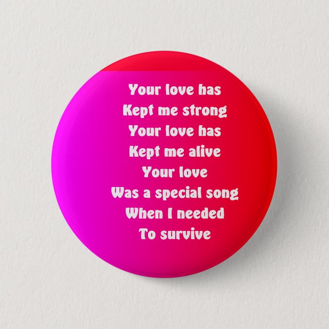 Badge Rond 5 Cm poèmes romantiques à quelqu'un boutons spéciaux (Devant)