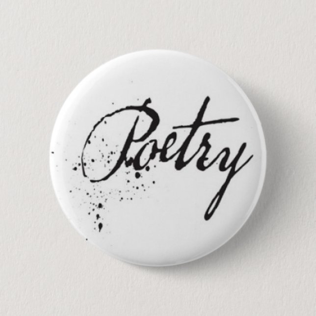 Badge Rond 5 Cm Poésie (Devant)