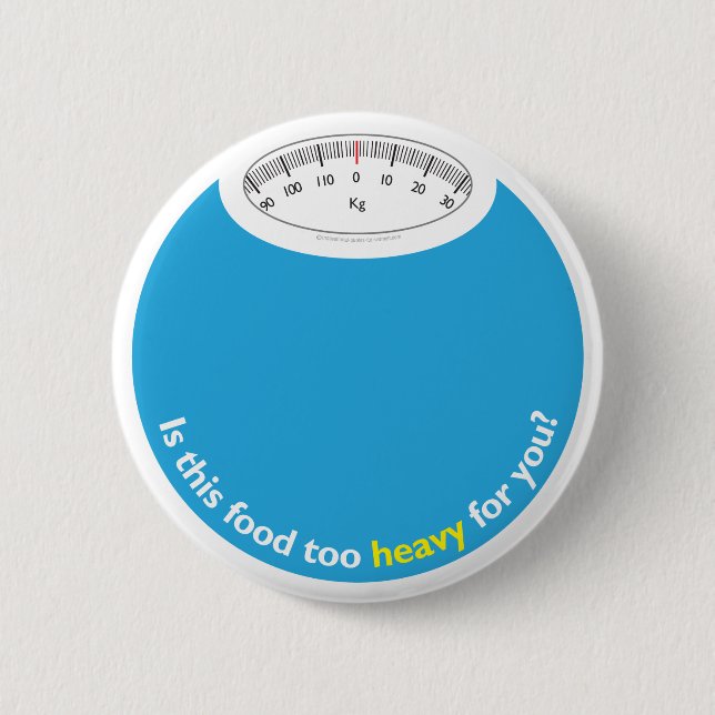 Badge Rond 5 Cm Poids et santé conscients (Devant)