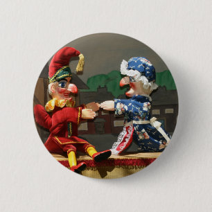 Badge Rond 5 Cm Poinçon et Judy