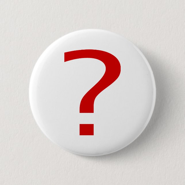 Badge Rond 5 Cm Point d'interrogation (Devant)