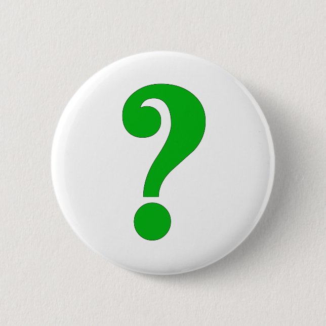 Badge Rond 5 Cm Point d'interrogation (Devant)