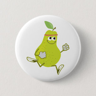 Badge Rond 5 Cm Poire courante
