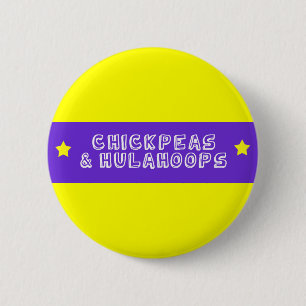 Badge Rond 5 Cm Pois chiches et Hulahoops