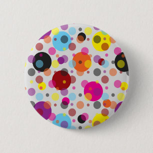 Badge Rond 5 Cm Pois coloré