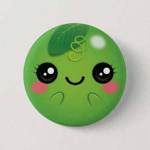 Badge Rond 5 Cm Pois de Kawaii