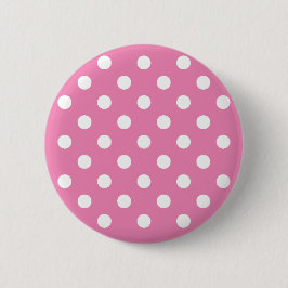 Badge Rond 5 Cm pois roses de bébé mignons customisés