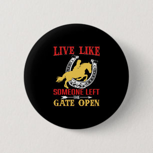 Badge Rond 5 Cm Poison d'Equestrian Like Someone Left