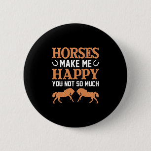 Badge Rond 5 Cm Poison d'Equestrian Make Me Happy