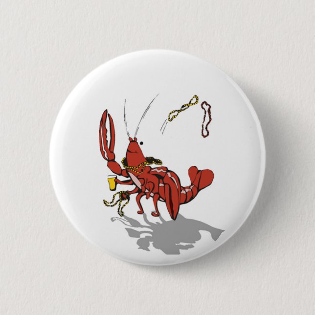 Badge Rond 5 Cm Poisson-grièche (Devant)