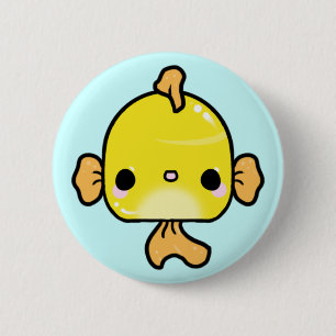 Badge Rond 5 Cm Poisson rouge de Kawaii (vous changez l'arrière -
