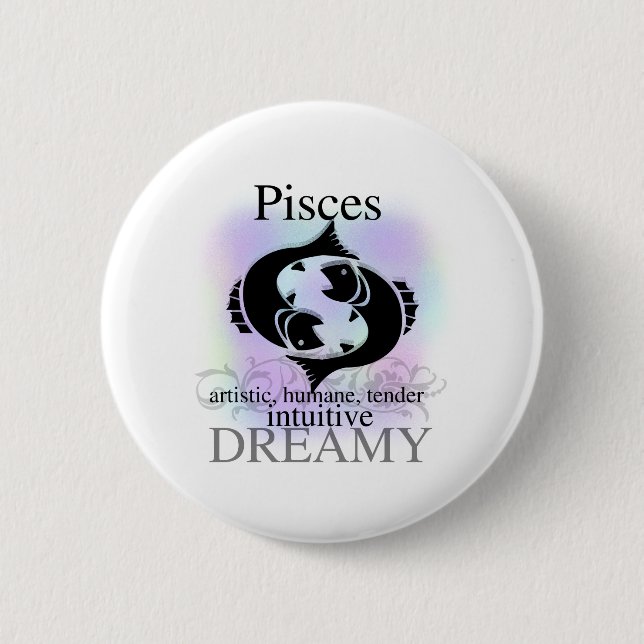 Badge Rond 5 Cm Poissons au sujet de vous (Devant)