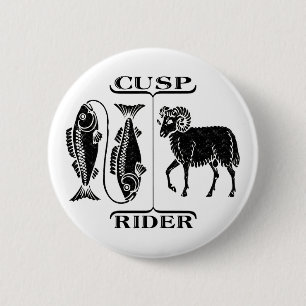 Badge Rond 5 Cm Poissons/Bélier