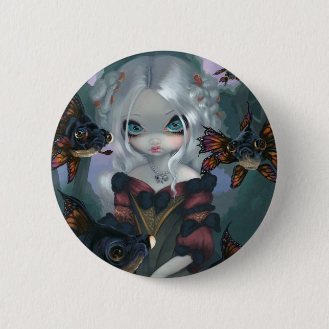 Badge Rond 5 Cm "Poissons bouton de Yeux Les Globuleux" (Devant)